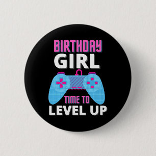 Chapa Redonda De 5 Cm Chica Es Hora De Subir De Nivel Videojuego Regalo