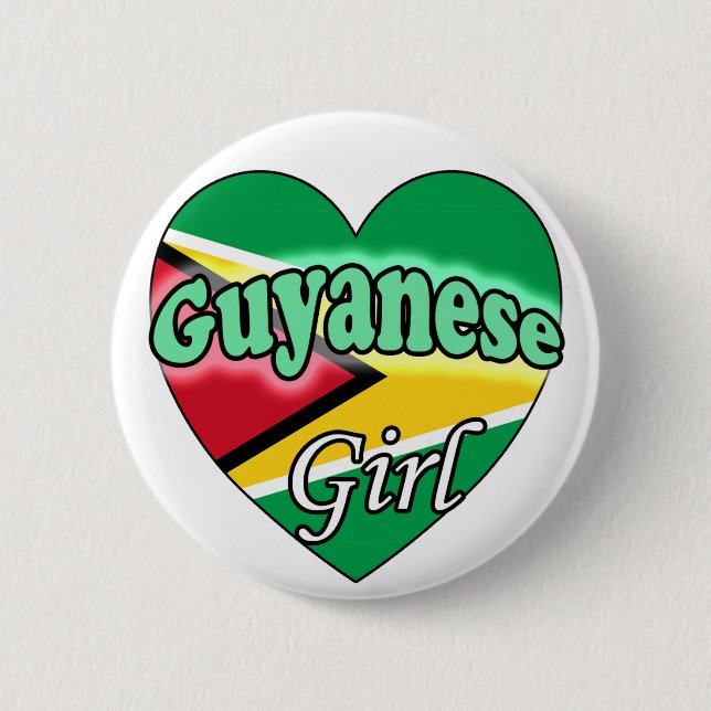 Chapa Redonda De 5 Cm Chica guyanés (Anverso)