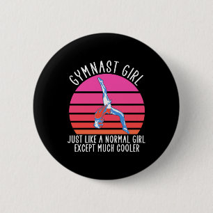 Chapa Redonda De 5 Cm Chica Gymnast