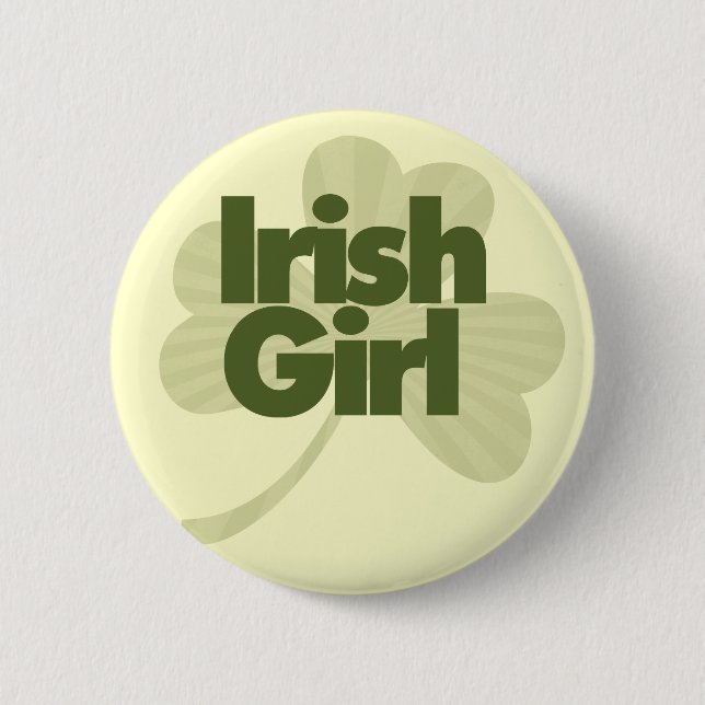 Chapa Redonda De 5 Cm Chica irlandés (Anverso)