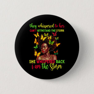 Chapa Redonda De 5 Cm Chica Juneteenth Melanina Mujeres Negras Afro Hist