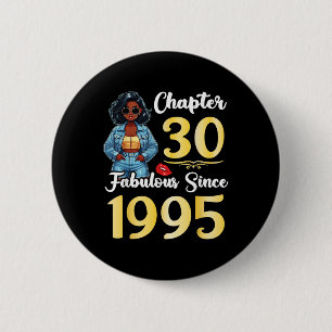 Chapa Redonda De 5 Cm Chica lindo Capítulo 30 Años Fabuloso Desde 1995