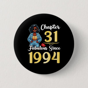 Chapa Redonda De 5 Cm Chica lindo Capítulo 31 Años Fabuloso Desde 1994