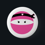 Chapa Redonda De 5 Cm Chica Ninja<br><div class="desc">Silencio y simple... igual que Ninja.</div>