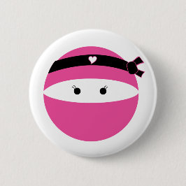 Chapa Redonda De 5 Cm Chica Ninja