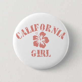 Chapa Redonda De 5 Cm Chica Rosa de California