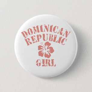 Chapa Redonda De 5 Cm Chica Rosa de República Dominicana