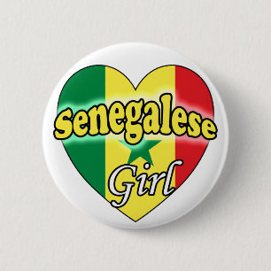 Chapa Redonda De 5 Cm Chica senegalés