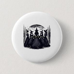 Chapa Redonda De 5 Cm Chica será Chicas Bruja Halloween Graciosa Bruja V