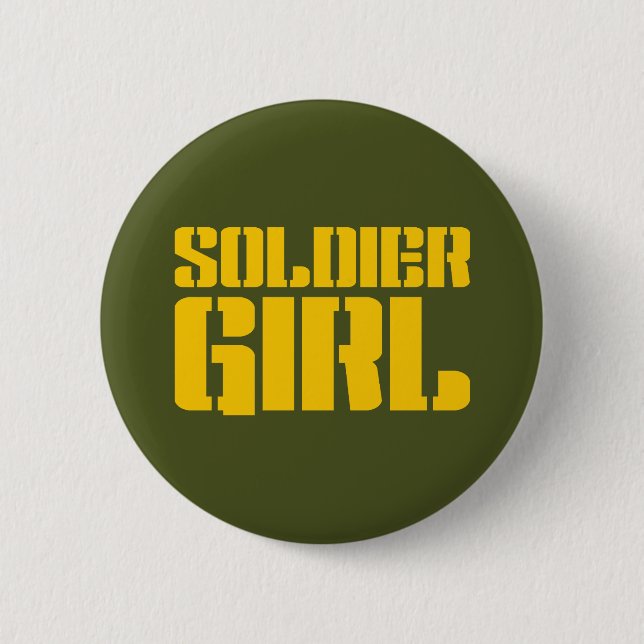 CHAPA REDONDA DE 5 CM CHICA SOLDIER (Anverso)