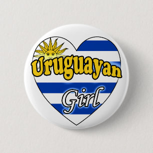 Chapa Redonda De 5 Cm Chica Uruguaya