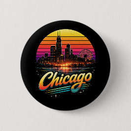 Chapa Redonda De 5 Cm Chicago