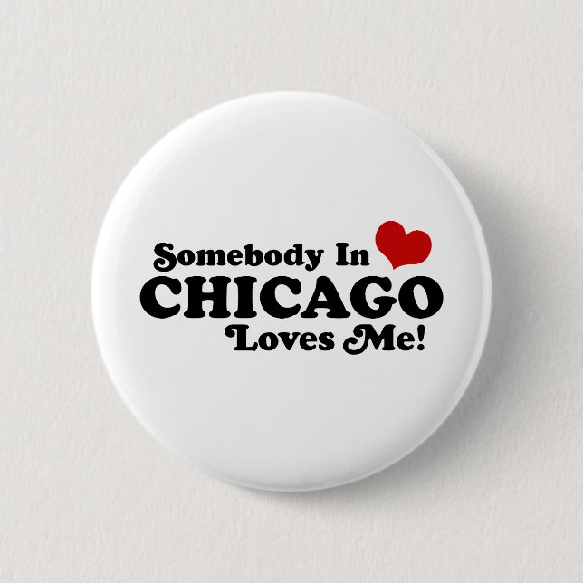 Chapa Redonda De 5 Cm Chicago (Anverso)
