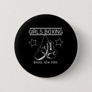 Chapa Redonda De 5 Cm Chicas Boxeando al Bronx New York Rachel Friends