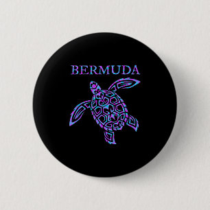 Chapa Redonda De 5 Cm Chicas Chicos Tortuga Marina de Bermudas Ropa de b
