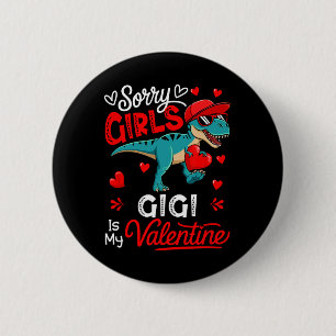 Chapa Redonda De 5 Cm Chicas Chiste Divertido Gigi Es Mi San Valentín T-