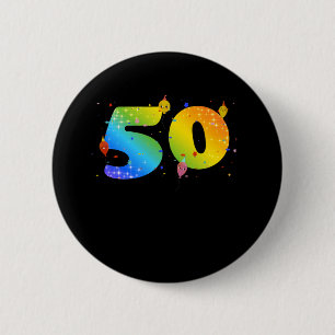 Chapa Redonda De 5 Cm chicas de 50 años 50 cumpleaños