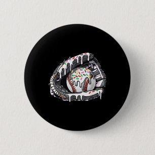 Chapa Redonda De 5 Cm Chicas de Béisbol Drip Boys