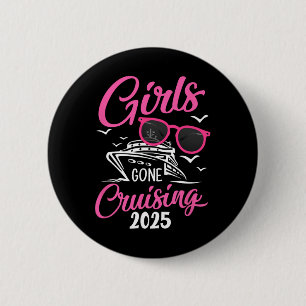 Chapa Redonda De 5 Cm Chicas de crucero 2025 Fiesta de vacaciones crucer