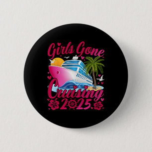 Chapa Redonda De 5 Cm Chicas de crucero 2025 Vacaciones de crucero para