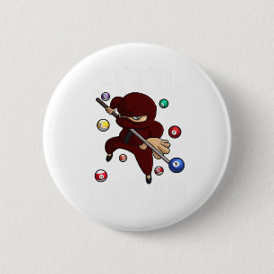 Chapa Redonda De 5 Cm Chicas de niños Ninja Cute Pocket Billiards