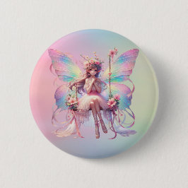 Chapa Redonda De 5 Cm Chicas de Pastel Ballerina