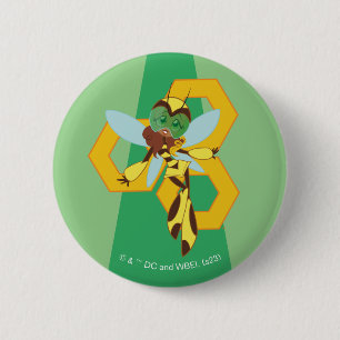 Chapa Redonda De 5 Cm CHICAS del DC Super Hero Bumble Bee