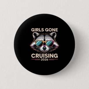 Chapa Redonda De 5 Cm Chicas Mapache Basura Fuera de Crucero 2026 Crucer