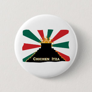 Chapa Redonda De 5 Cm Chichen Itza