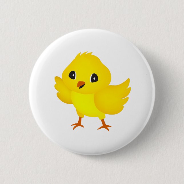 Chapa Redonda De 5 Cm Chick (Anverso)