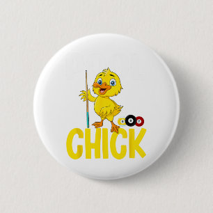 Chapa Redonda De 5 Cm Chick 8 de piscina divertida mujeres banal adoran