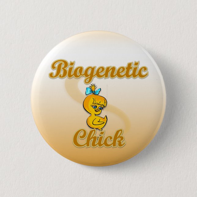 Chapa Redonda De 5 Cm Chick biogenético (Anverso)