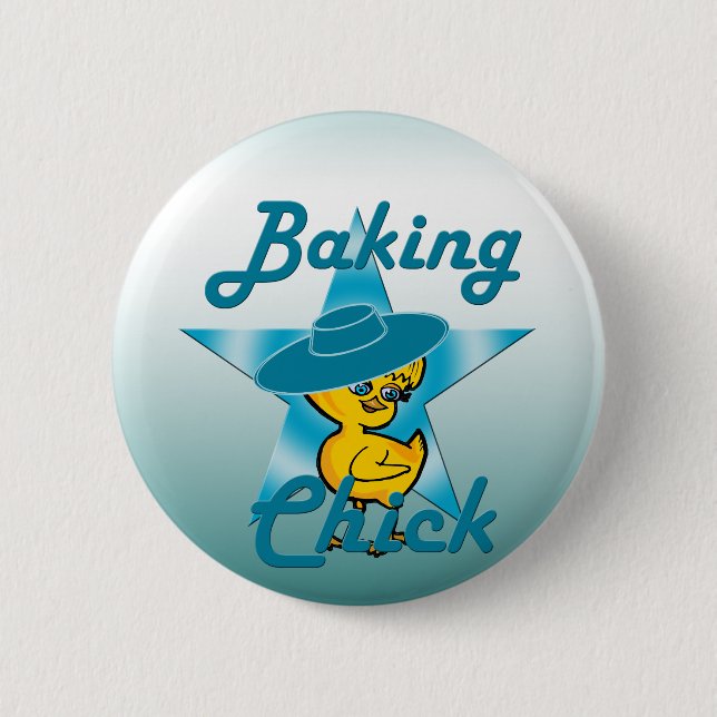Chapa Redonda De 5 Cm Chick de Baking #7 (Anverso)