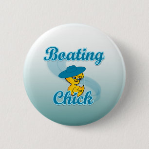 Chapa Redonda De 5 Cm Chick de barco #3