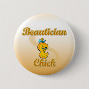 Chapa Redonda De 5 Cm Chick de Beautician