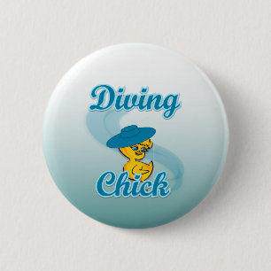 Chapa Redonda De 5 Cm Chick de buceo #3