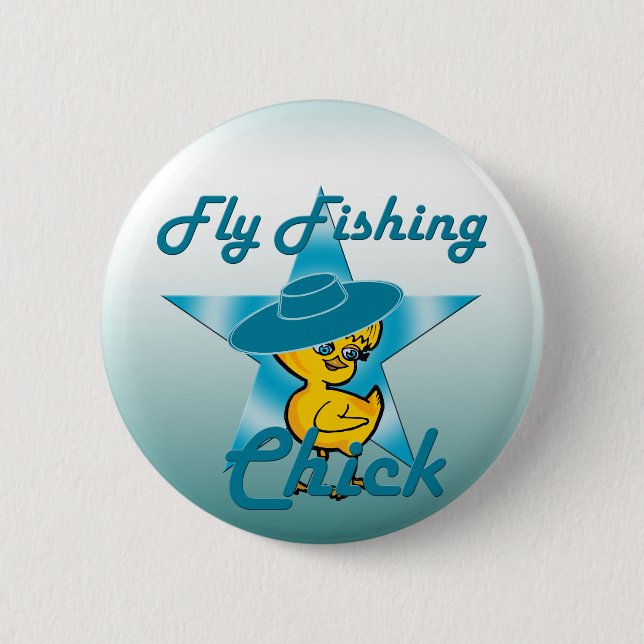 Chapa Redonda De 5 Cm Chick de pesca de mosca #7 (Anverso)