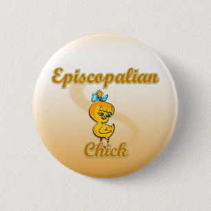 Chapa Redonda De 5 Cm Chick episcopaliano