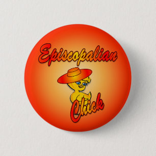 Chapa Redonda De 5 Cm Chick episcopaliano #5