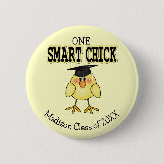 Chapa Redonda De 5 Cm Chick inteligente