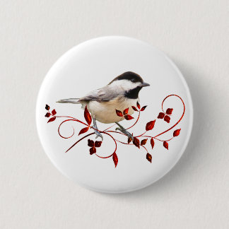 Chapa Redonda De 5 Cm Chickadee