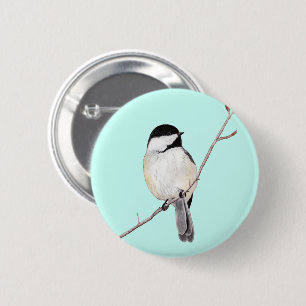 Chapa Redonda De 5 Cm Chickadee