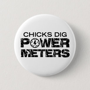 Chapa Redonda De 5 Cm Chicks Dig Power Meters
