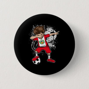 Chapa Redonda De 5 Cm Chico Dabbing Perú Camiseta de Fútbol Jersey Perua