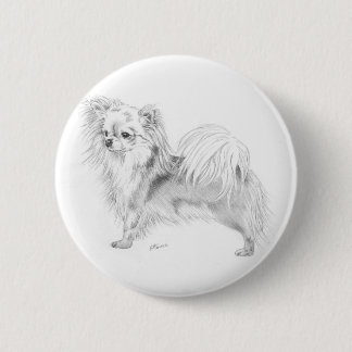 Chapa Redonda De 5 Cm Chihuahua de Longcoat - colocándose