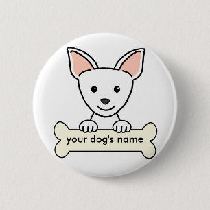 Chapa Redonda De 5 Cm Chihuahua personalizada