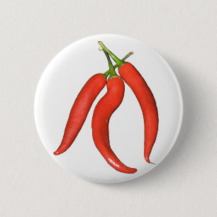 Chapa Redonda De 5 Cm Chilies hot