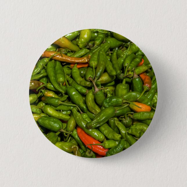 Chapa Redonda De 5 Cm Chilis En Venta En El Mercado (Anverso)