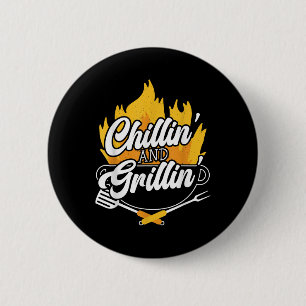 Chapa Redonda De 5 Cm Chillin Y Grillin Bbq Grillmaster Barbecue