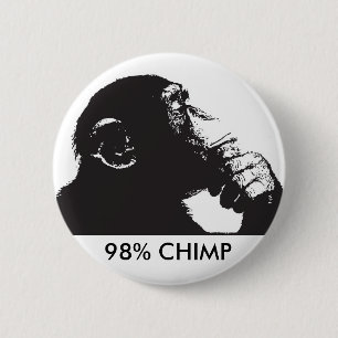 Chapa Redonda De 5 Cm CHIMPANCÉ del 98%
